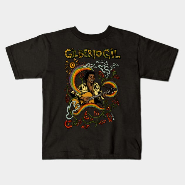 Gilberto Gil Kids T-Shirt by HelenaCooper